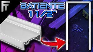 Cómo hacer un contramarco para puerta de Aluminio con BATIENTE de una y media, perfil batiente 1/1/2