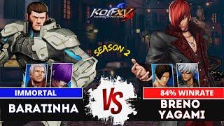 KOFXVBARATINHA (Yashiro/O.Shermie/Iori) vs BRENO YAGAMI (Kim/K'/Iori)Ranked Match - 09/24