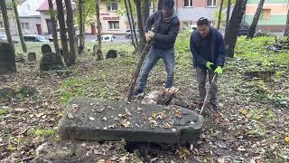 Bedzin Jewish cemetery Podzamcze St. hard labor Oct. 9, 2022