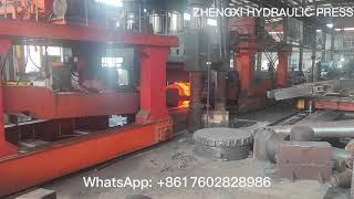 Hot forging hydraulic press with Manipulator