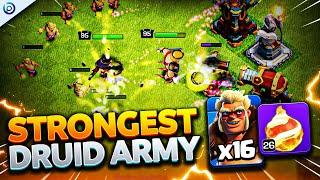 FIREBALL + MASS DRUID BREAKS CoC and IT'S EASY | Best TH16 Attack Strategy Clash of Clans