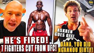 The UFC RELEASES 7 fighters INCLUDING mega-hyped prospect! Ben Askren DEFENDS Ngannou & BLASTS Dana!