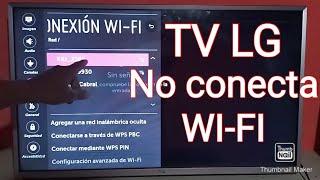 No conecta Wifi // Smart tv LG no conecta a wifi solucion efectiva!!!