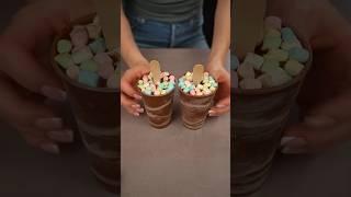 Dubai-Schokoladeneis mit Marshmallows im Becher #asmr