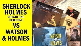 Sherlock Holmes Consulting Detective VS Watson & Holmes Board Game Review & Runthrough