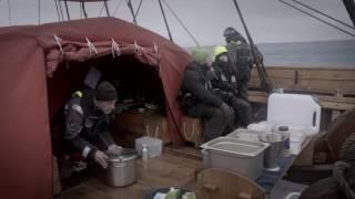 Breakfast onboard Draken with cook Jan Gullbrandsson