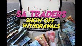 South African forex traders showing off forex withdrawals money profits