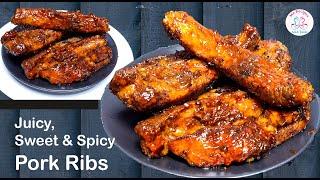 Sweet, Spicy Pork Ribs Recipe | Simple way to make Pork Ribs |#porkribs