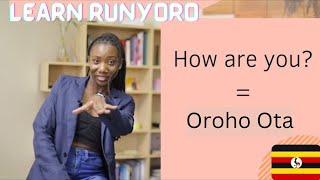 LEARN RUNYORO (greetings and goodbyes) Part 1 | Ugandan YouTuber