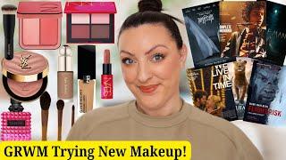 GRWM NEW MAKEUP & MOVIES | Lisa Eldridge, Natasha Denona, Nars, Rare Beauty & MORE!