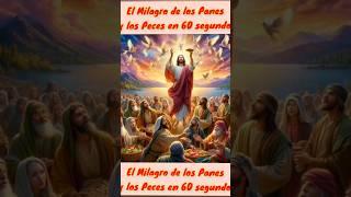 El Milagro de los Panes y los Peces en 60 segundos #biblia #jesus #elmilagro #santabiblia #shorts