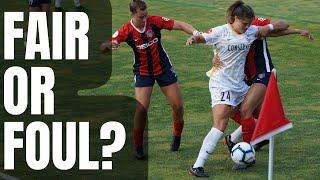 Soccer Ref Education - Seven Clips.  How Many Fouls?  (Fair Or Foul #47)