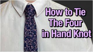 How to Tie the Four-In-Hand Knot in Under 1 Minute #shorts