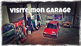 Visite de mon GARAGE , atelier , hangar de ma 106 xsi !