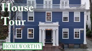 CHRISTMAS HOME TOUR | A Traditional Greek Revival Home in Newport, Rhode Island