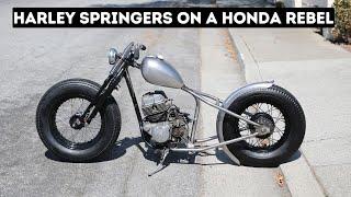 Honda Rebel 250 Bobber Build Part 4 | How I Got the Springers to Fit