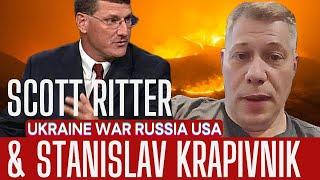 SCOTT RITTER WITH RUSSIAN AMERICAN FORMER US OFFICER STANISLAV KRAPIVNIK #war