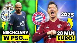 a JEDNAK! Lewandowski ZOSTANIE W BAYERNIE do 2025 roku! Neymar ODEJDZIE z PSG? Są zainteresowani...