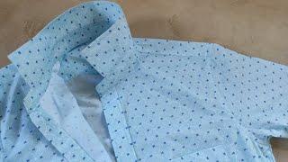 Shirt Stitching full easy | Shirt stitching Easy step-by-step | professional Shirt stitching Easy