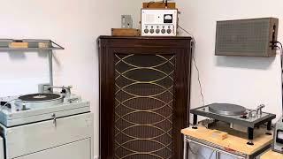 EMT Ulster Mixer, Bourdereau tape machine and Electrovoice speaker play Dinah Washington