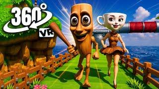BALLERINA CAPPUCCINA and TUNG TUNG TUNG SAHUR chase Incredibox Sprunki | 360° VR EXPERIENCE