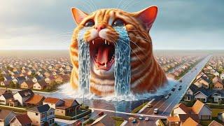 Giant Cat can't Stop Crying! #cat #giant #aicat