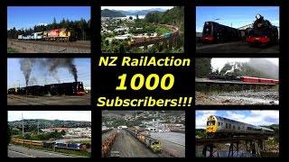 NZ RailAction - 1000th Subscriber Special (HD)