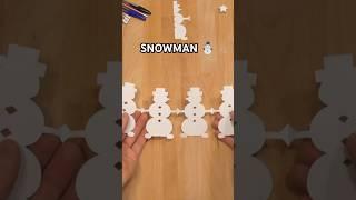 EASY BEAUTIFUL SNOWMAN GARLAND | CHRISTMAS CRAFTS INCL ART