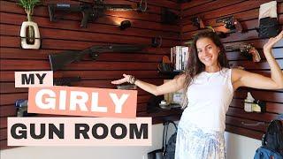 Girly gun room makeover | My new gun wall!