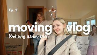 MOVING VLOG EP. 2 - Picking up furniture, setting up a new apartment, lots of renovation and firs...