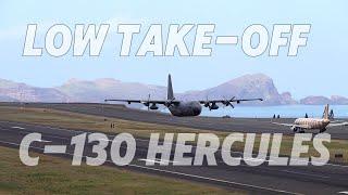 SPECTACULAR LOW TAKE-OFF C-130 HERCULES PORTUGUESE AIR FORCE 4K