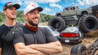 Demolition Derby With WhistlinDiesel $1,000,000 Monster Truck!! | The Night Shift