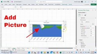 How to Add a Picture to a Chart Background in Microsoft Excel! #tutorial #howto #trending #msexcel