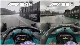 F1 25 VS F1 24 DIRECT COMPARISON: NEW LIDAR SCANNED TRACK!