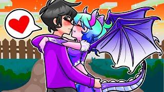 ¡CHICA DRAGON SE ENAMORA DE UN HUMANO EN MINECRAFT!  AMOR PROHIBIDO EN MINECRAFT ROLEPLAY