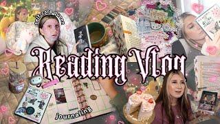 reading vlog  self-care, annotating, unhinged dark romance, book shopping, hello kitty hunting