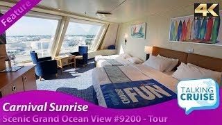 Carnival Sunrise - Tour of Scenic Grand Ocean View (Cat 6K #9200)