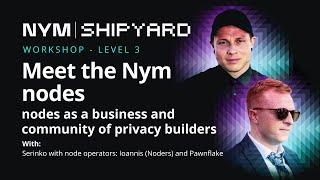 Meet the Nym nodes: nodes as a business and community of privacy builders