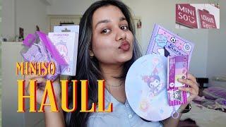 A huge MINISO haul 🩷 | Cheap and cute stationary, beauty | KUROMI collection 