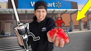 Walmart CARP Fishing Challenge!! (GROSS Bait)