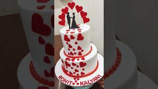 Happy marriage cake design #ytshort #shortsfeed #trendingshorts