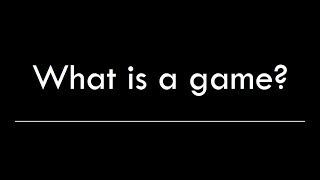 What Is A Game?  Is MTG A Game?