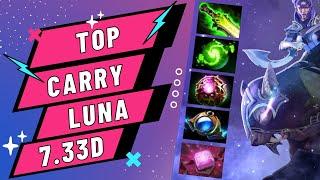 Best carry Luna   Moon Warrior   Dota 2 Pro Gameplay new patch 7.33d