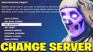 How to CHANGE Region in FORTNITE (CHAPTER 5)