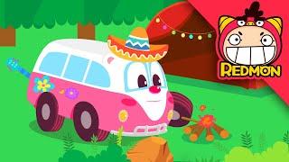 Save the Camping Car | Rescue Car Buddies | Cartoon | REDMON