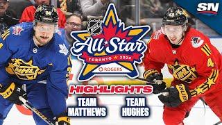 NHL All-Star Game Highlights | Team Matthews vs. Team Hughes