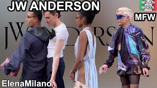 JW Anderson Fashion guests, models and show Milan Fashion Week 17/06/24  #italy #milan #mfw