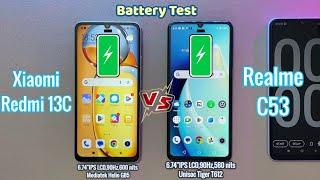 Xiaomi Redmi 13C Vs Realme C53 Battery Drain & Charging Test