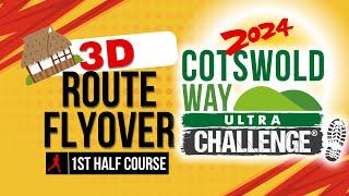 Cotswold Way Ultra Challenge 1st Half 3D course flyover