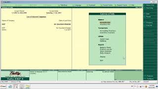 CGST SGST IGST LEDGER CREATION IN TALLY